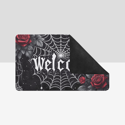 Welcome Spiderweb Rubber Doormat