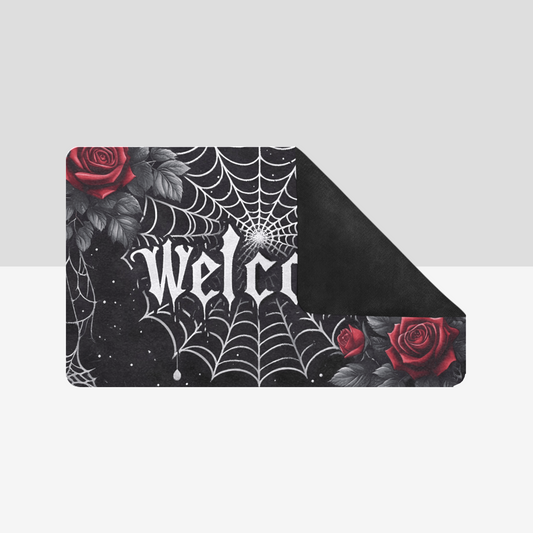 Welcome Spiderweb Rubber Doormat