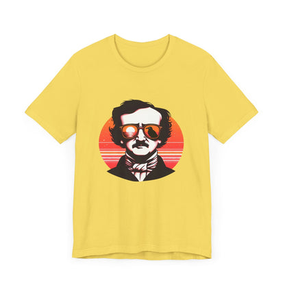 Edgar Allan Poe Beach Short Sleeve Tee ShirtT - ShirtVTZdesignsMaize YellowXSclothingCottonCrew neck