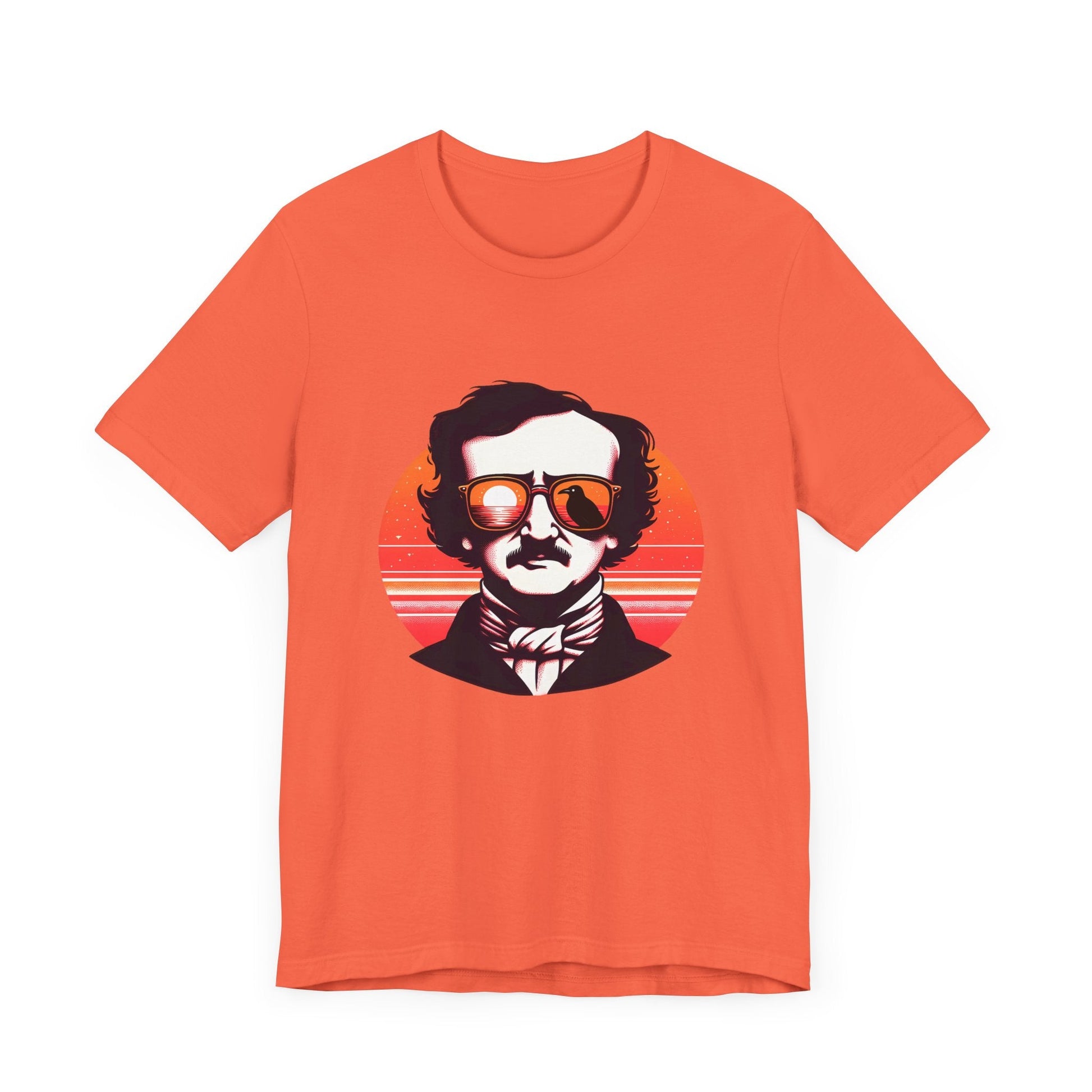 Edgar Allan Poe Beach Short Sleeve Tee ShirtT - ShirtVTZdesignsCoralXSclothingCottonCrew neck