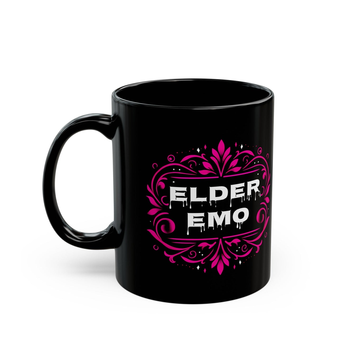 Elder Emo Black MugMugVTZdesigns11oz11ozBack - to - SchoolBlack base