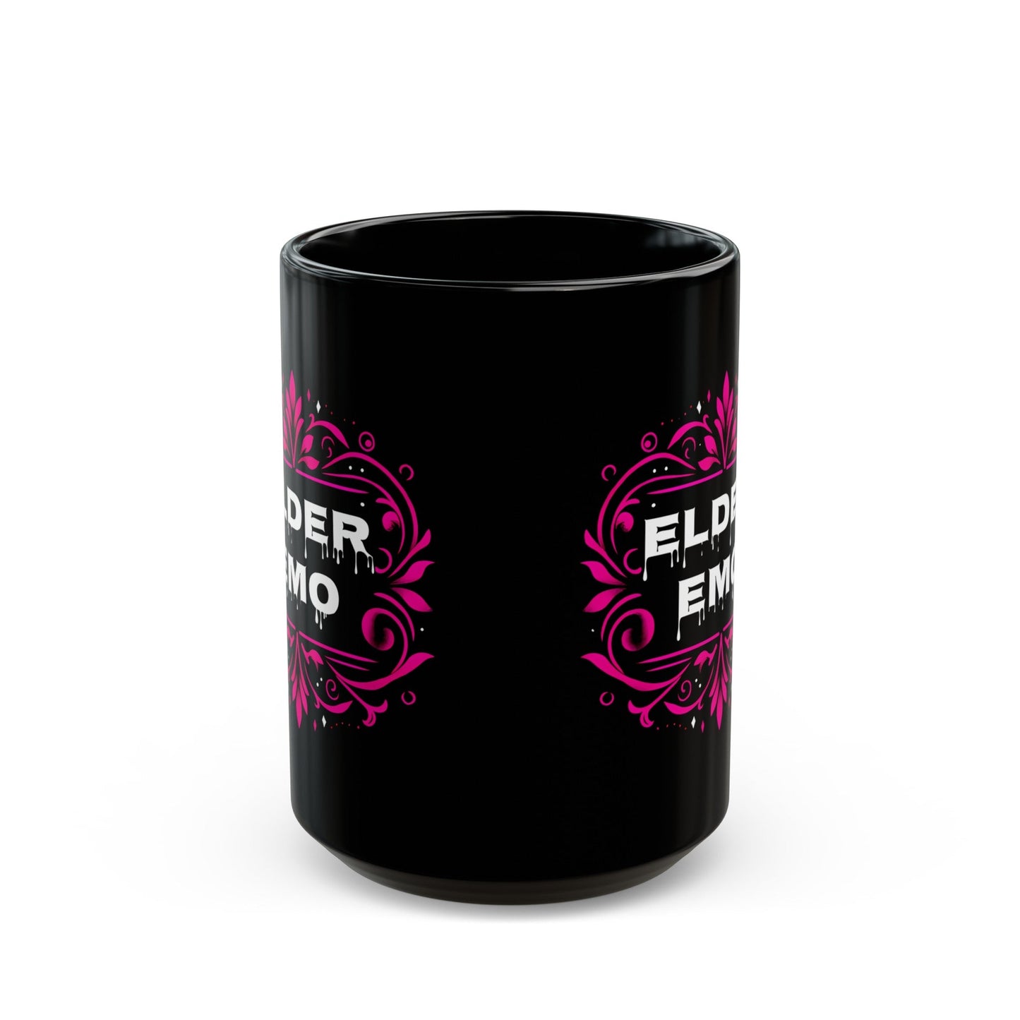 Elder Emo Black MugMugVTZdesigns11oz11ozBack - to - SchoolBlack base