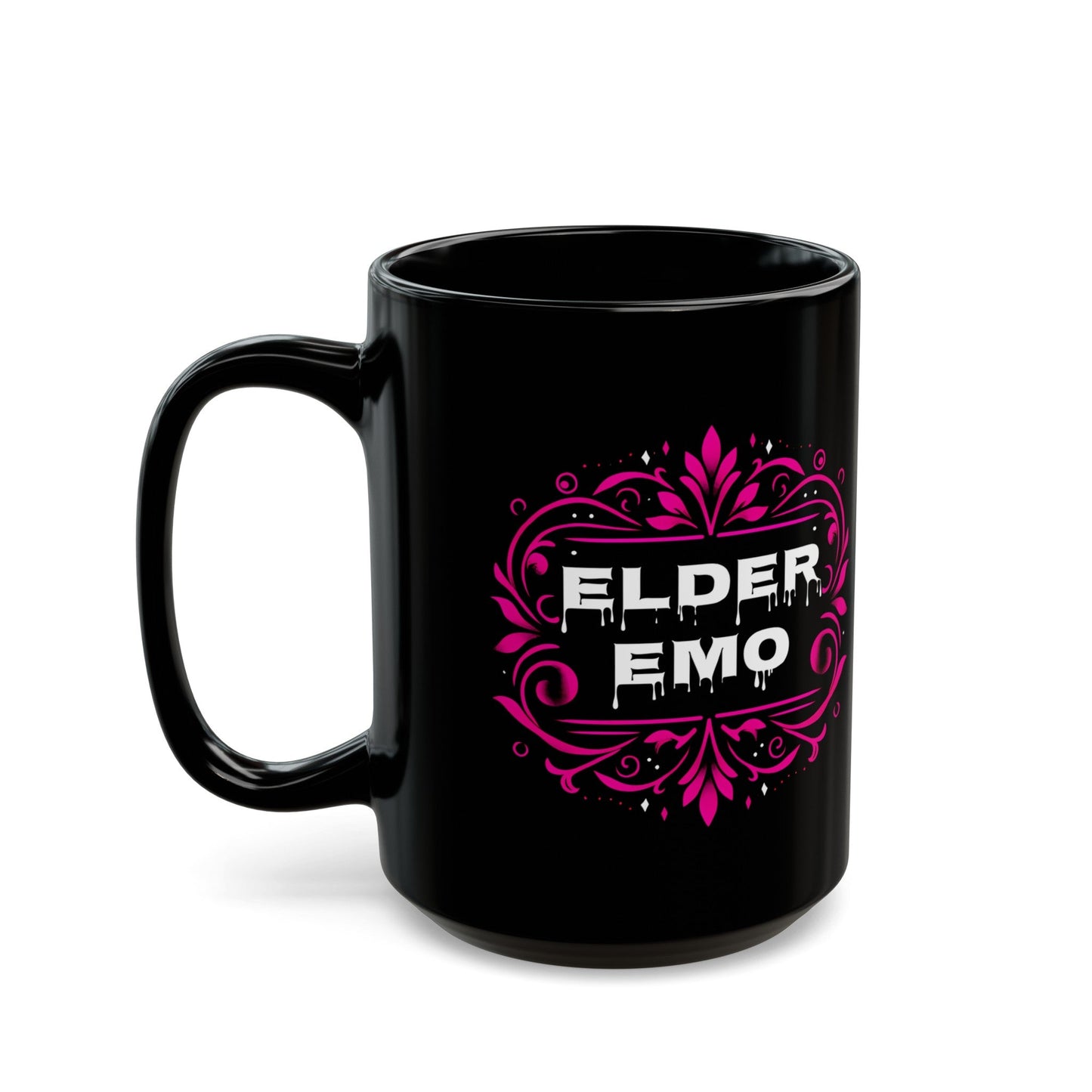 Elder Emo Black MugMugVTZdesigns11oz11ozBack - to - SchoolBlack base