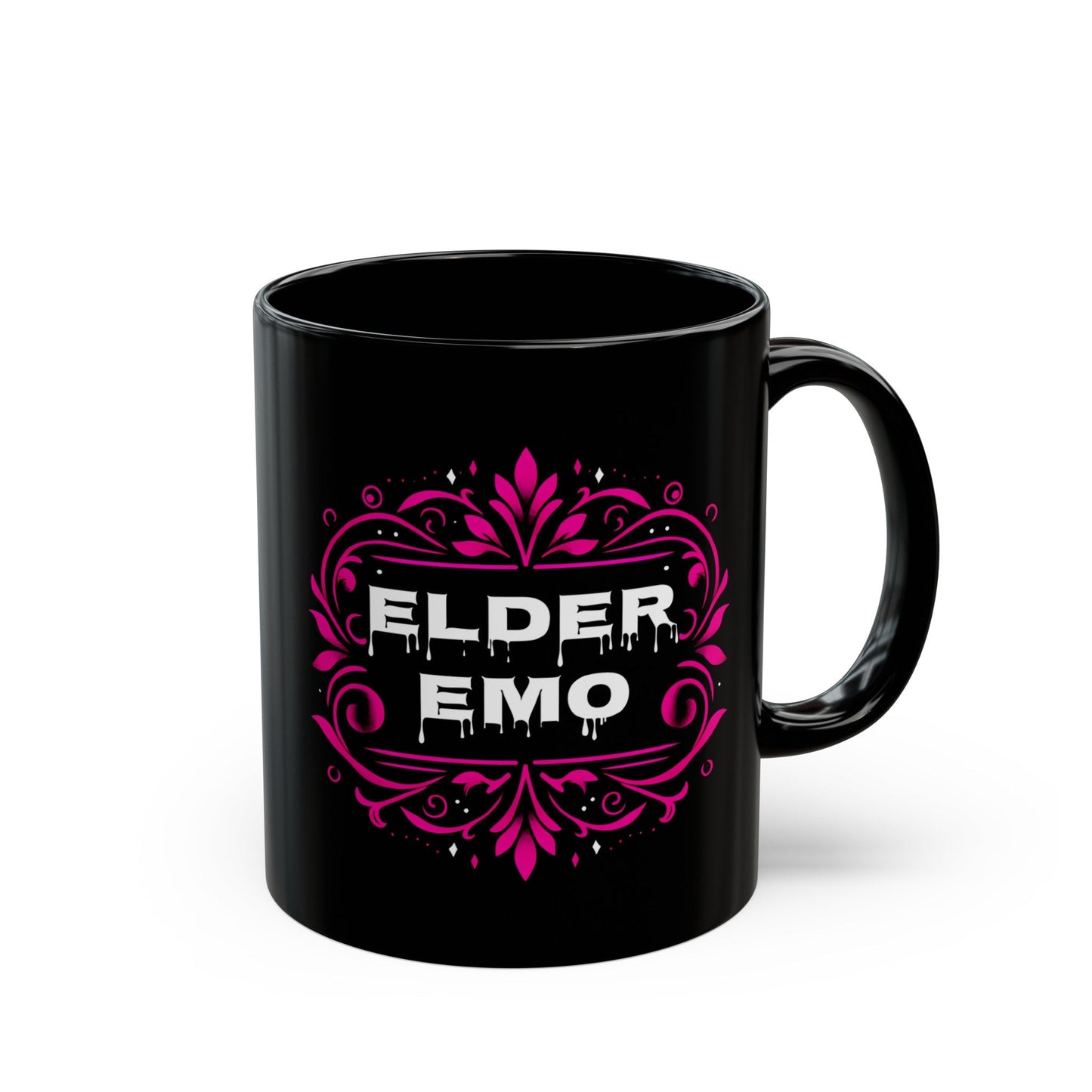 Elder Emo Black MugMugVTZdesigns11oz11ozBack - to - SchoolBlack base