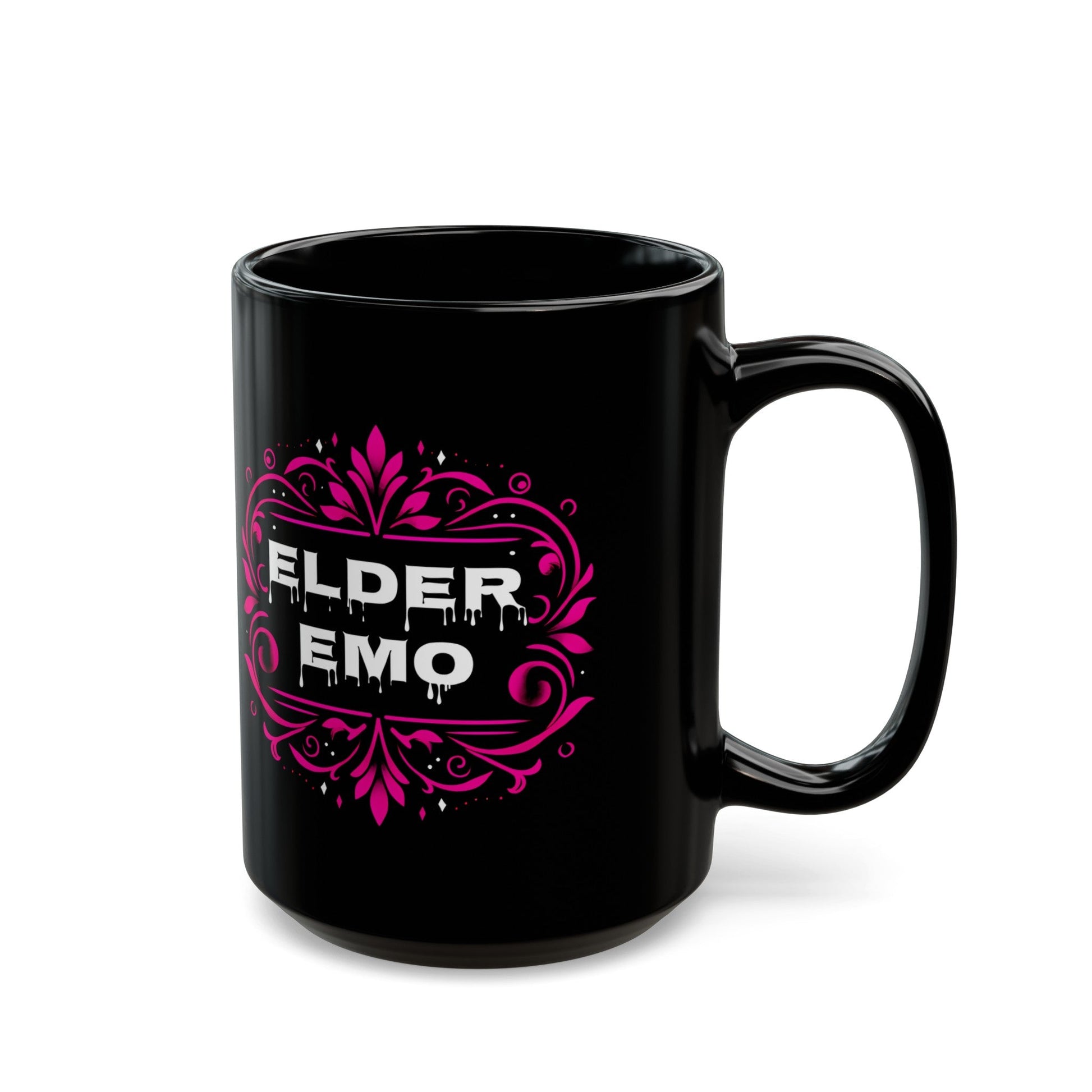 Elder Emo Black MugMugVTZdesigns11oz11ozBack - to - SchoolBlack base