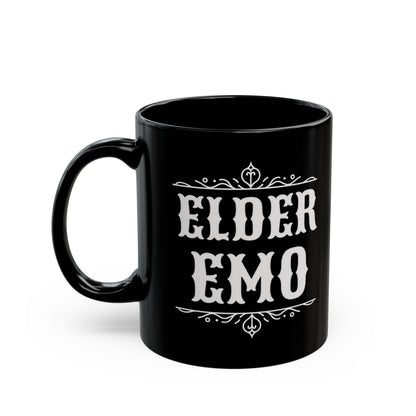 Elder Emo Black MugMugVTZdesigns11oz11ozBack - to - SchoolBlack base