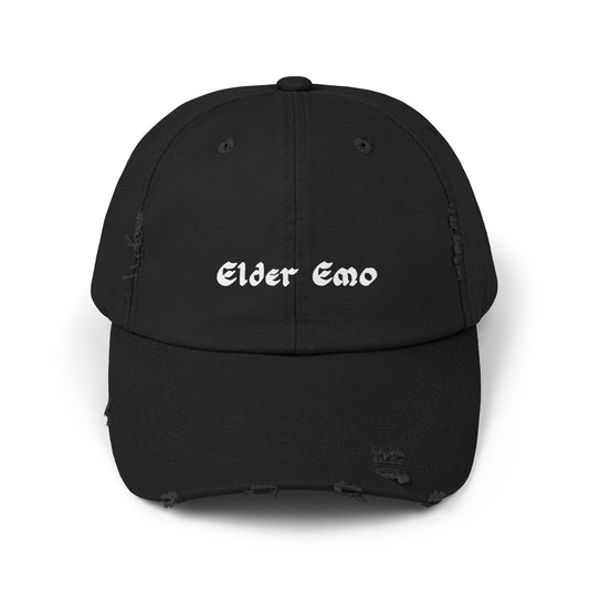 Elder Emo Distressed HatHatsVTZdesignsBlackOne sizeAccessoriesbaseball capbaseball hat