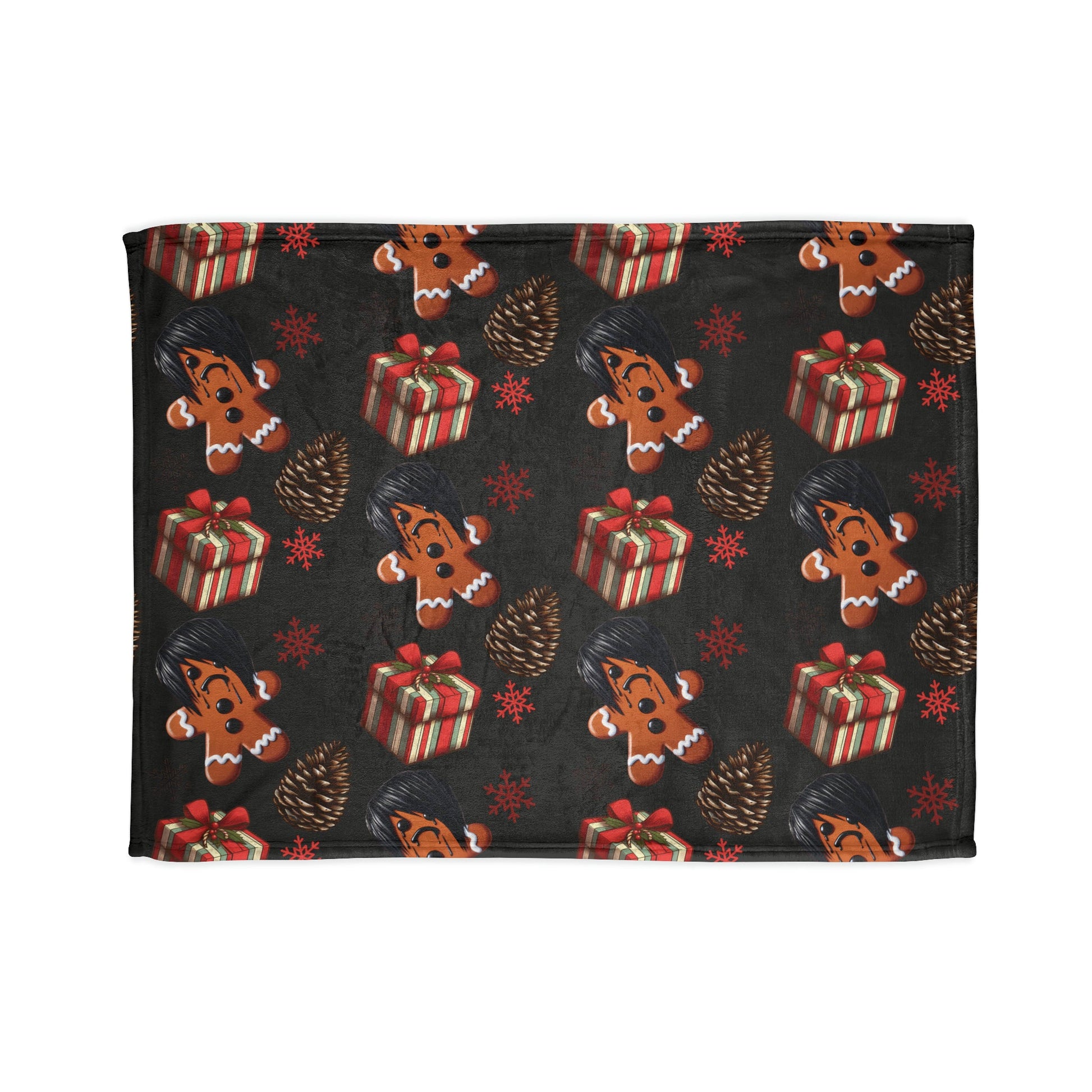 Emo Gingerbread Man BlanketHome DecorVTZdesigns50" × 60"BedBeddingBlankets