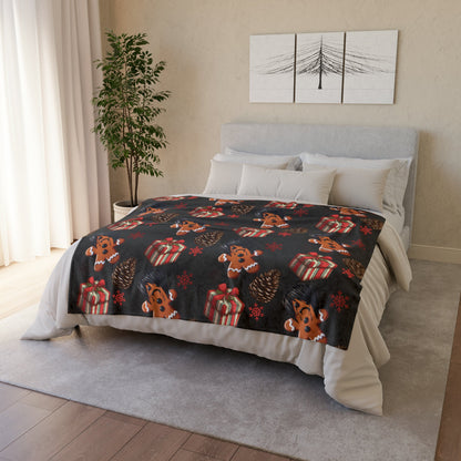 Emo Gingerbread Man BlanketHome DecorVTZdesigns50" × 60"BedBeddingBlankets