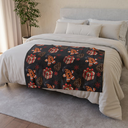 Emo Gingerbread Man BlanketHome DecorVTZdesigns30'' × 40''BedBeddingBlankets