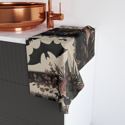 Bats and Florals Hand Towel
