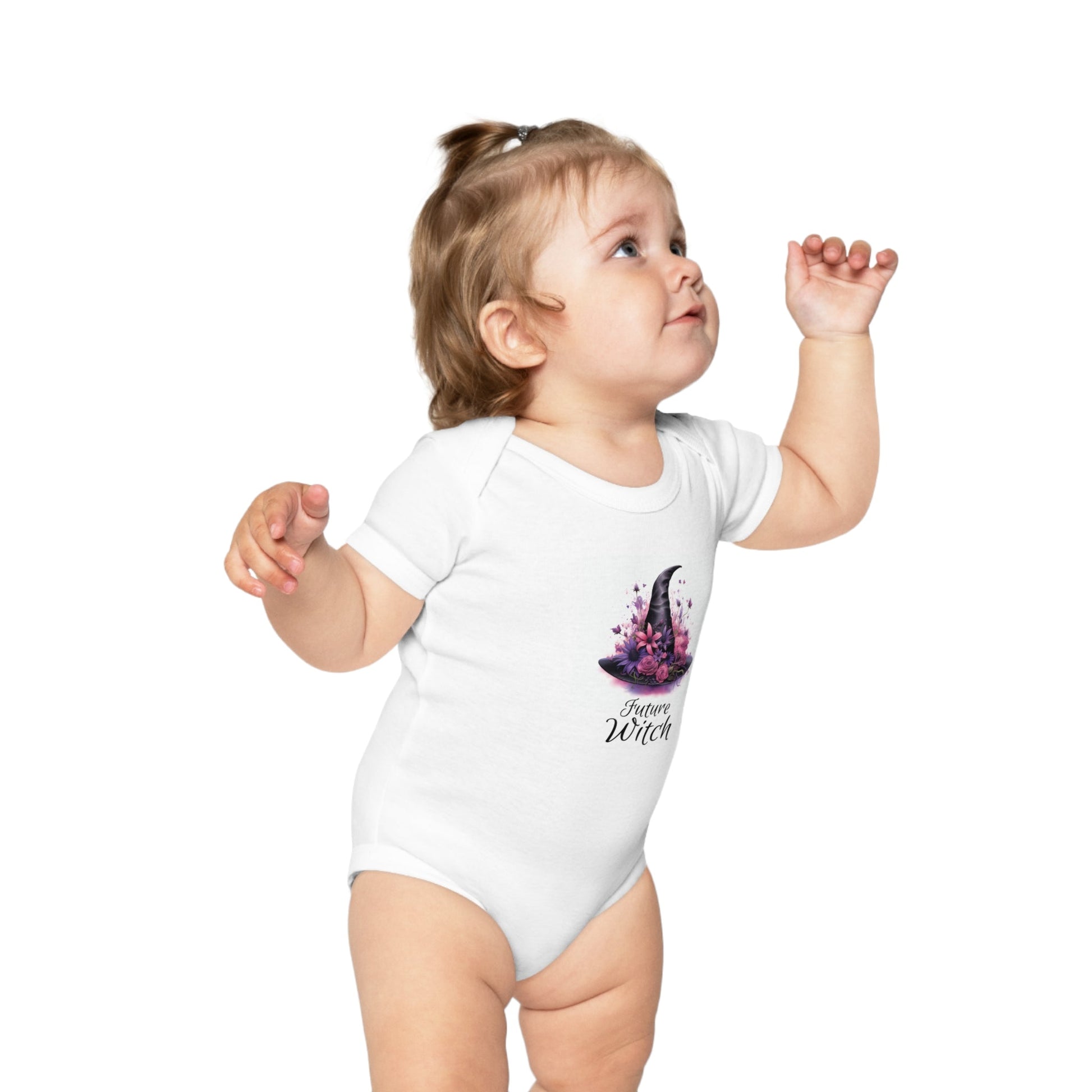 Future Witch Girl Combed Cotton Baby BodysuitKids clothesVTZdesignsWhite3 - 6MBabyBaby ClothingCotton