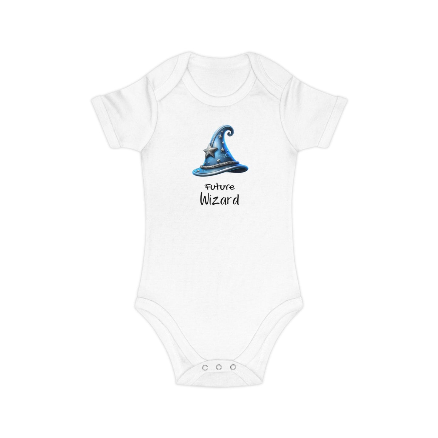 Future Wizard Boy Combed Cotton Baby BodysuitKids clothesVTZdesignsWhite3 - 6MBabyBaby ClothingCotton