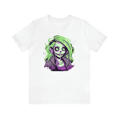 Gamer Ghoul Jersey Tee ShirtT - ShirtVTZdesignsWhiteXSCottonCrew neckDTG
