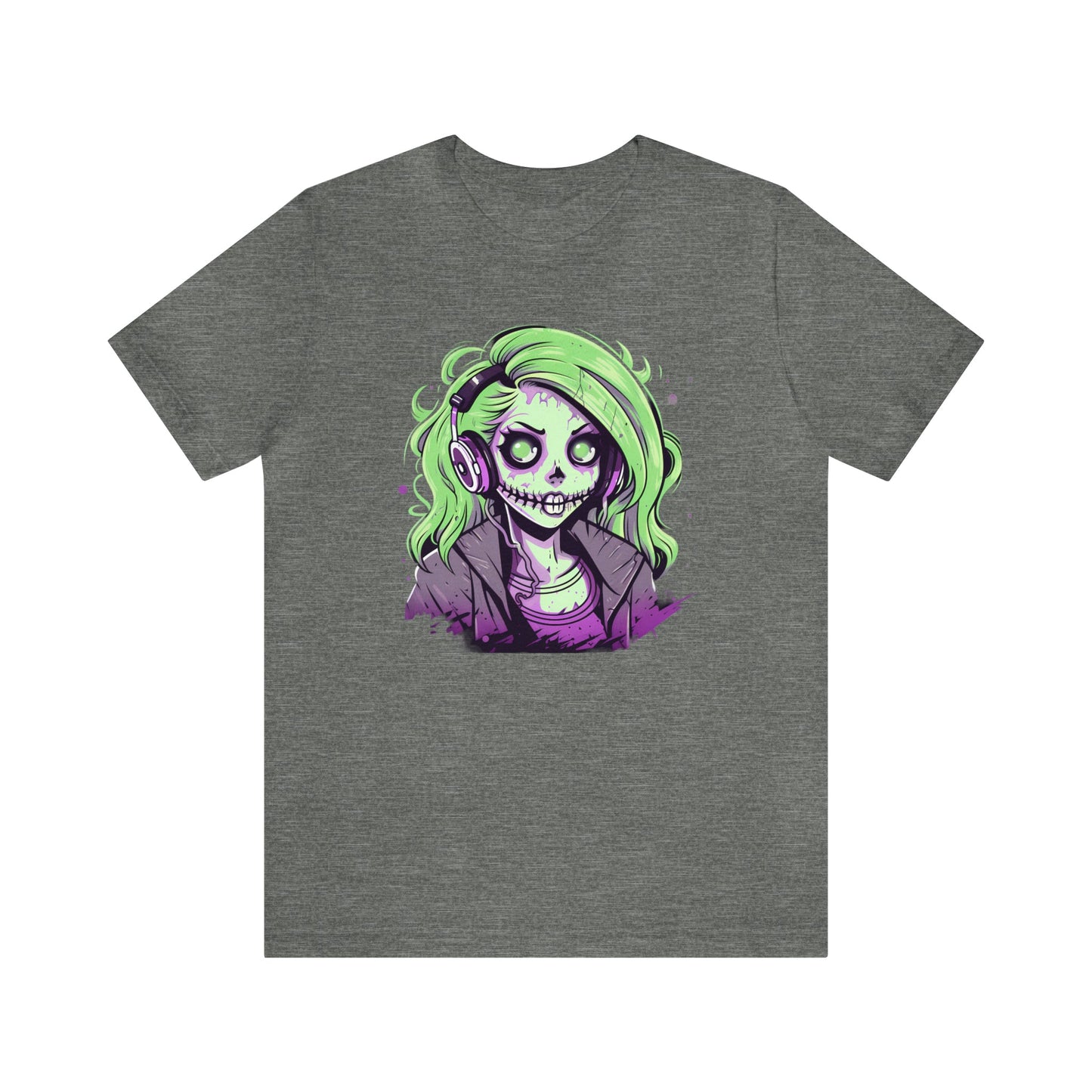Gamer Ghoul Jersey Tee ShirtT - ShirtVTZdesignsBlackXSCottonCrew neckDTG