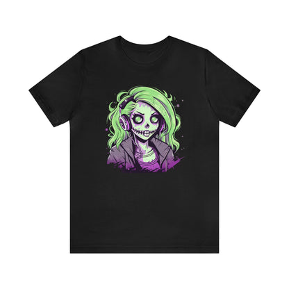 Gamer Ghoul Jersey Tee ShirtT - ShirtVTZdesignsBlackXSCottonCrew neckDTG