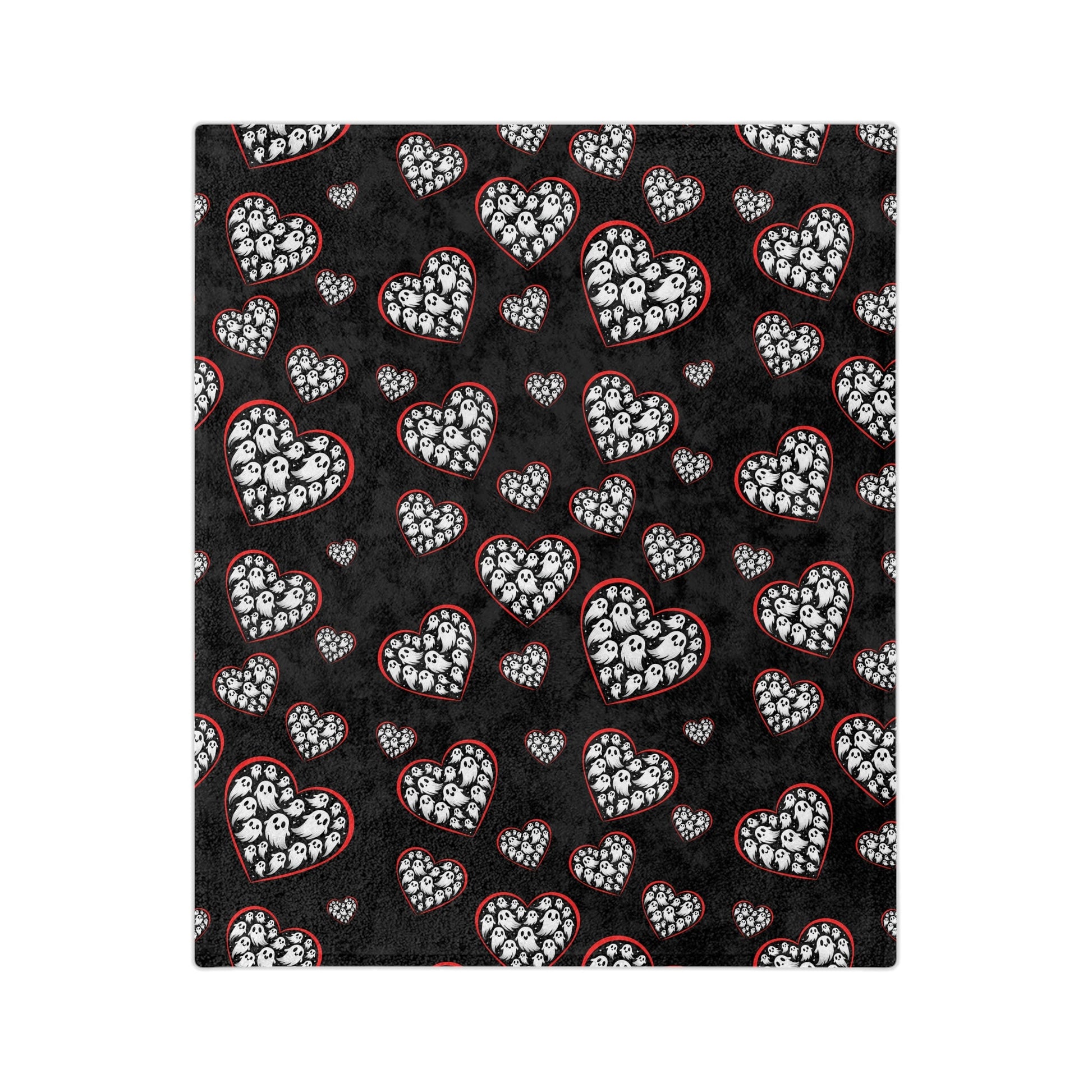 Ghost Hearts Throw BlanketHome DecorVTZdesigns60" × 50"Beddingblanketblankets