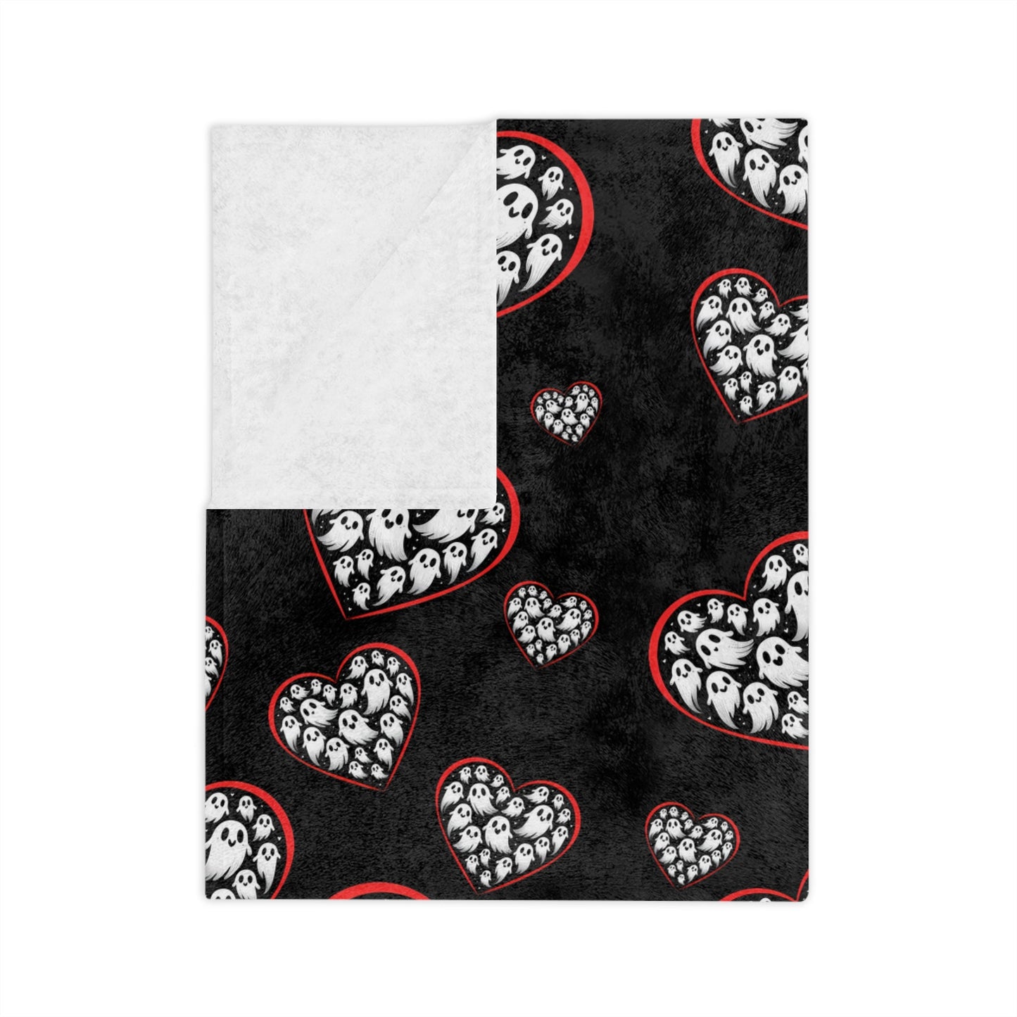 Ghost Hearts Throw BlanketHome DecorVTZdesigns80" × 60"Beddingblanketblankets