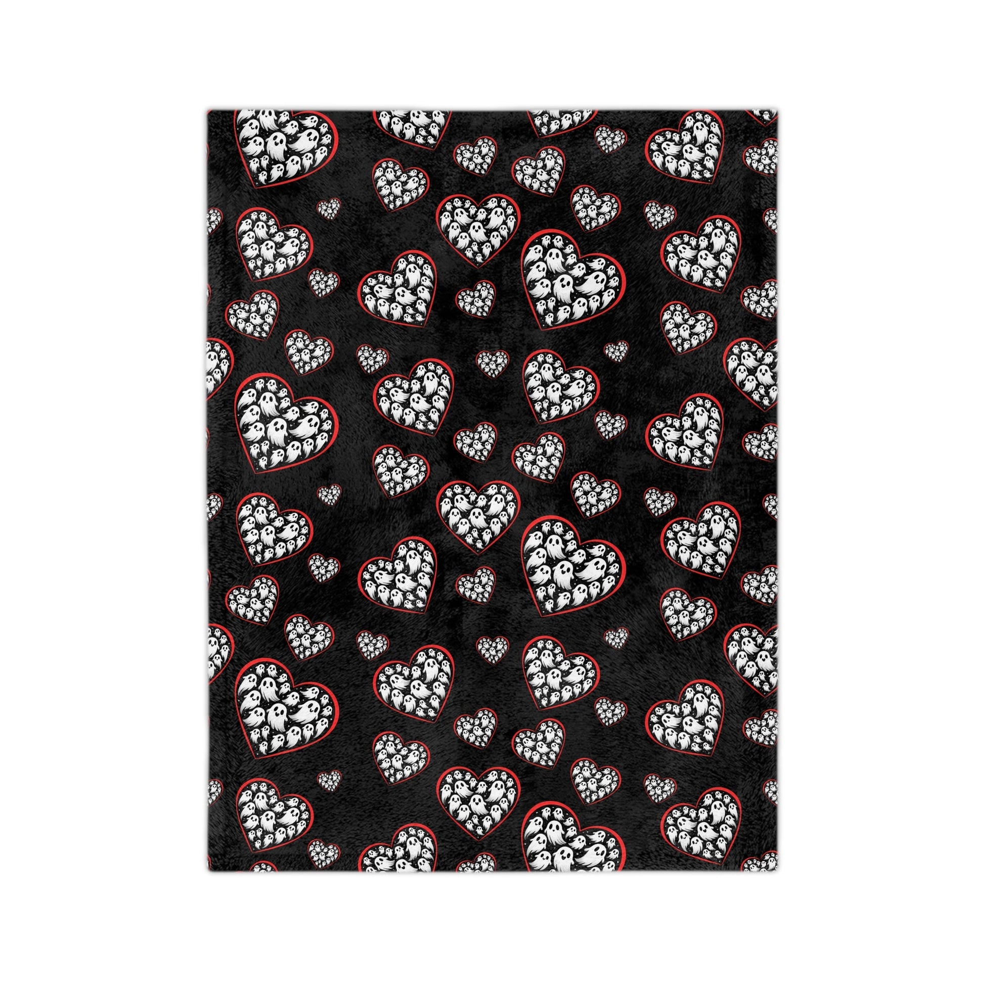 Ghost Hearts Throw BlanketHome DecorVTZdesigns80" × 60"Beddingblanketblankets