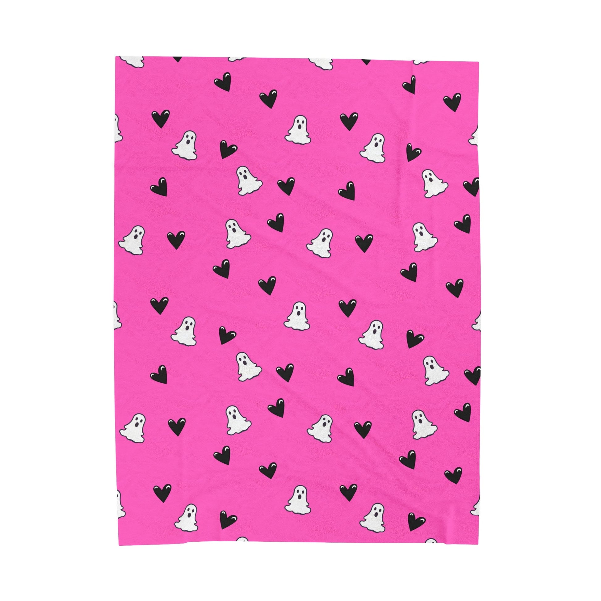 Ghosts and Black Hearts Throw BlanketAll Over PrintsVTZdesigns60" × 80"All Over PrintAOPBed
