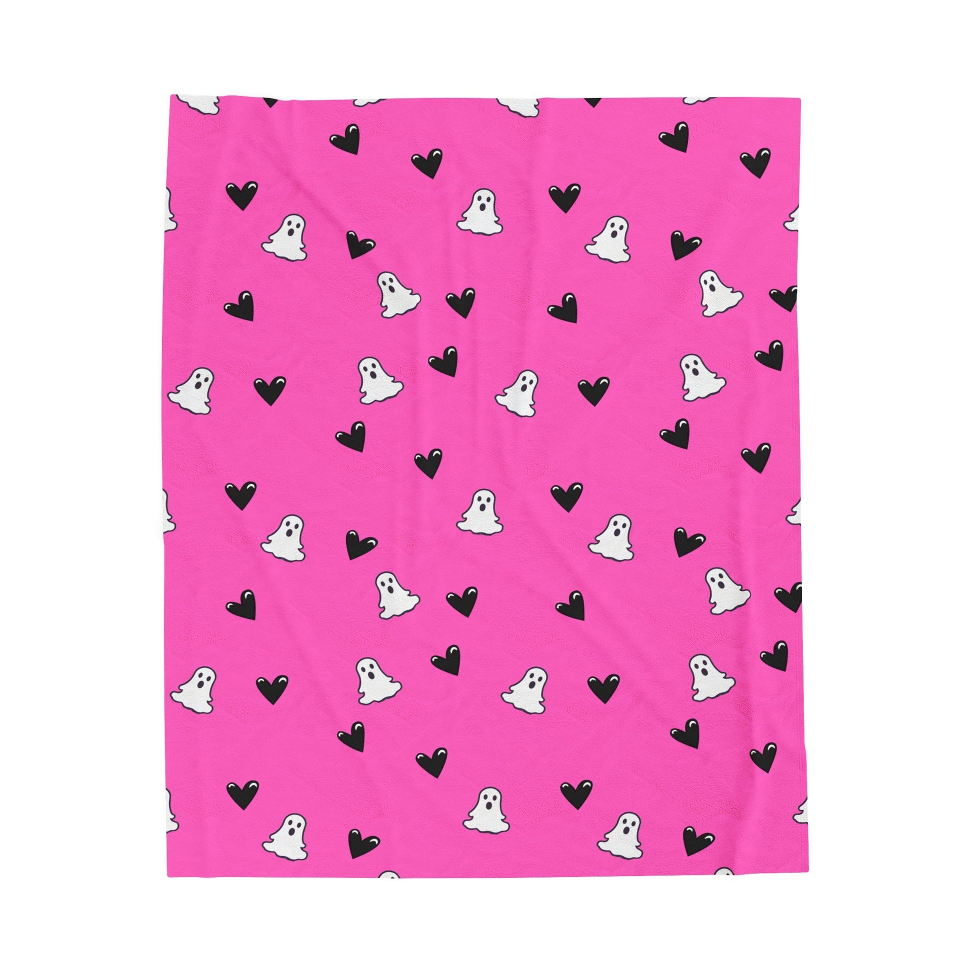 Ghosts and Black Hearts Throw BlanketAll Over PrintsVTZdesigns30" × 40"All Over PrintAOPBed