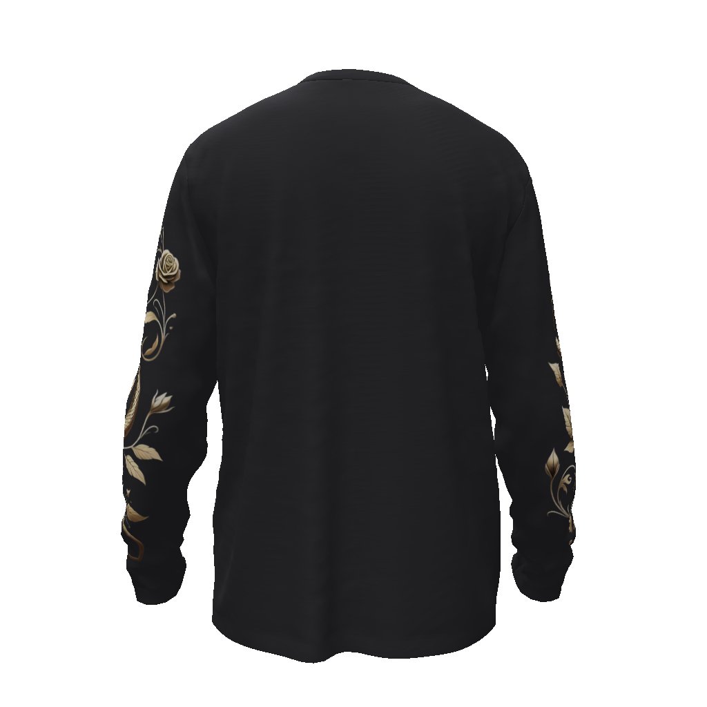 Gold Snake Black Pumpkin Long Sleeve Tee ShirtLong - sleeveVTZdesignsBlack BeautySclothesclothingDelivery days 5