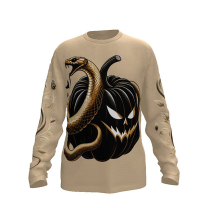 Gold Snake Black Pumpkin Long Sleeve Tee ShirtLong - sleeveVTZdesignsHoney PeachSclothesclothingDelivery days 5