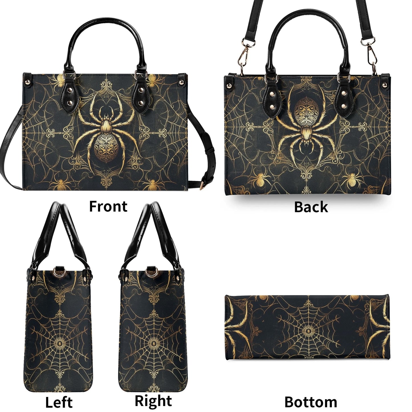 Gold Spiders HandbagVTZdesignsSacademiabagdark