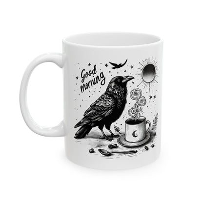 Good Morning Raven MugMugVTZdesigns11oz11oz15 oz15oz