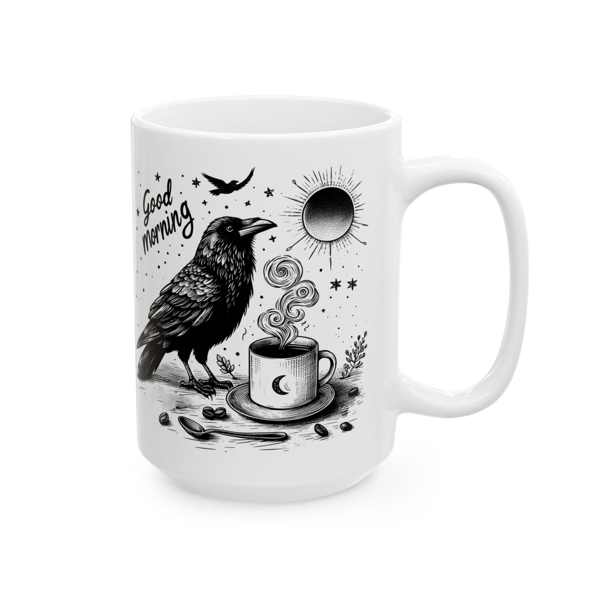 Good Morning Raven MugMugVTZdesigns15oz11oz15 oz15oz