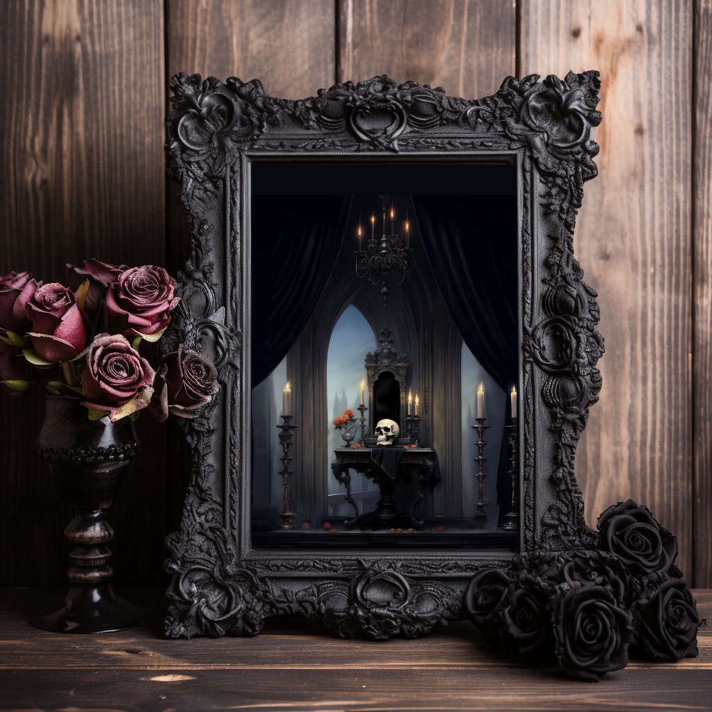 Gothic Vanity PosterVTZdesigns5″×7″Art & Wall Decorbaroquecandelabra