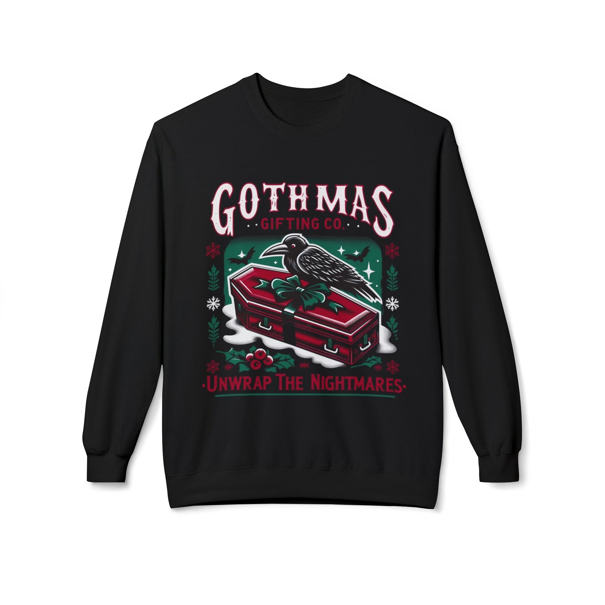 Gothmas Gifting Co Pullover SweatshirtSweatshirtVTZdesignsBlackSchristmasclothingcoffin