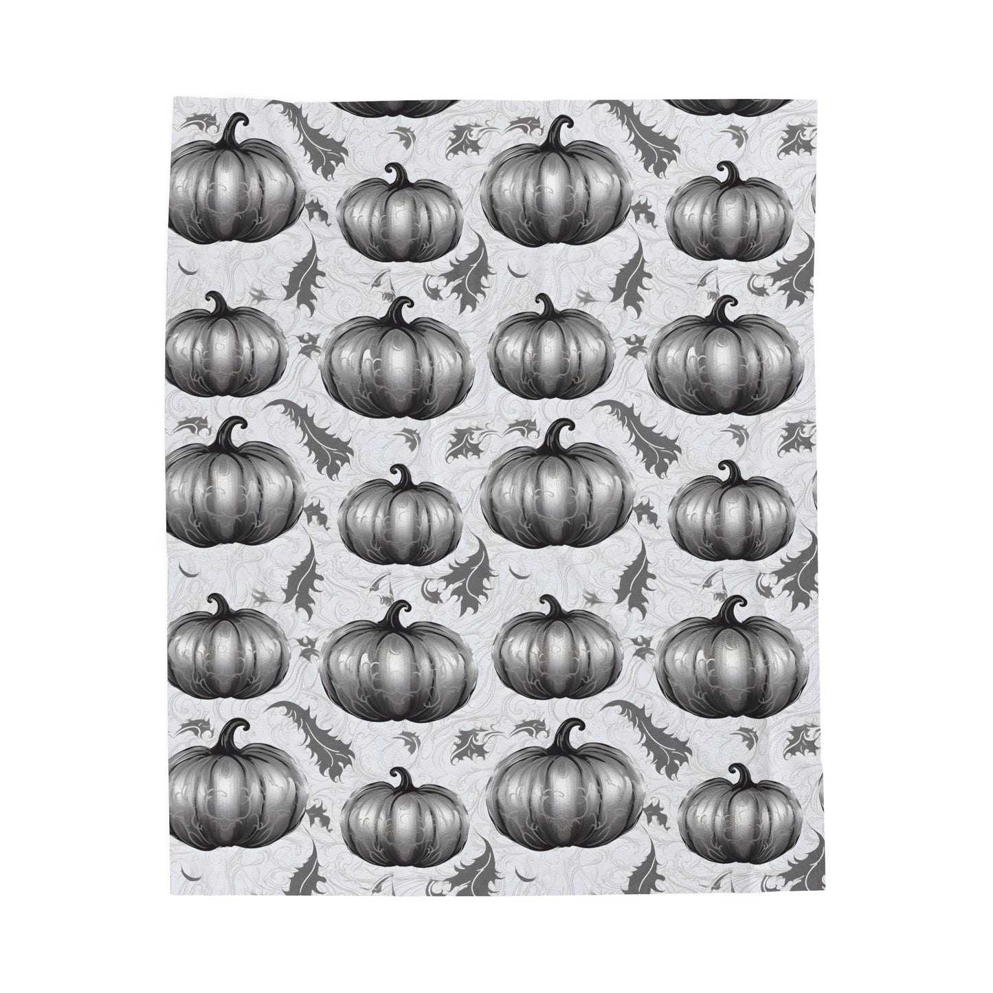 Gray Pumpkins and Leaves BlanketAll Over PrintsVTZdesigns30" × 40"All Over PrintAOPautumn