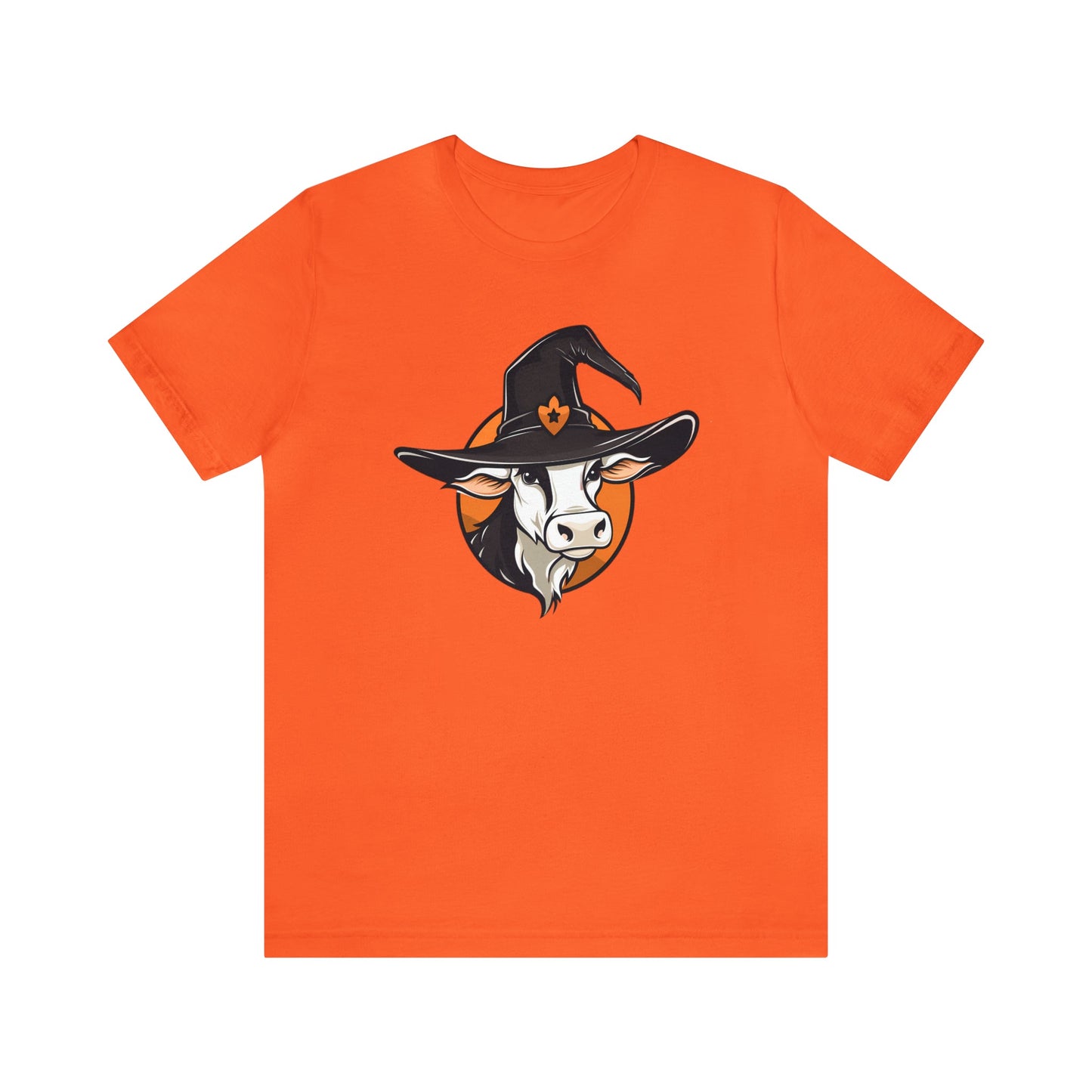 Halloween Cow In Witch Hat Tee ShirtT - ShirtVTZdesignsOrangeXSCottoncow lovercows