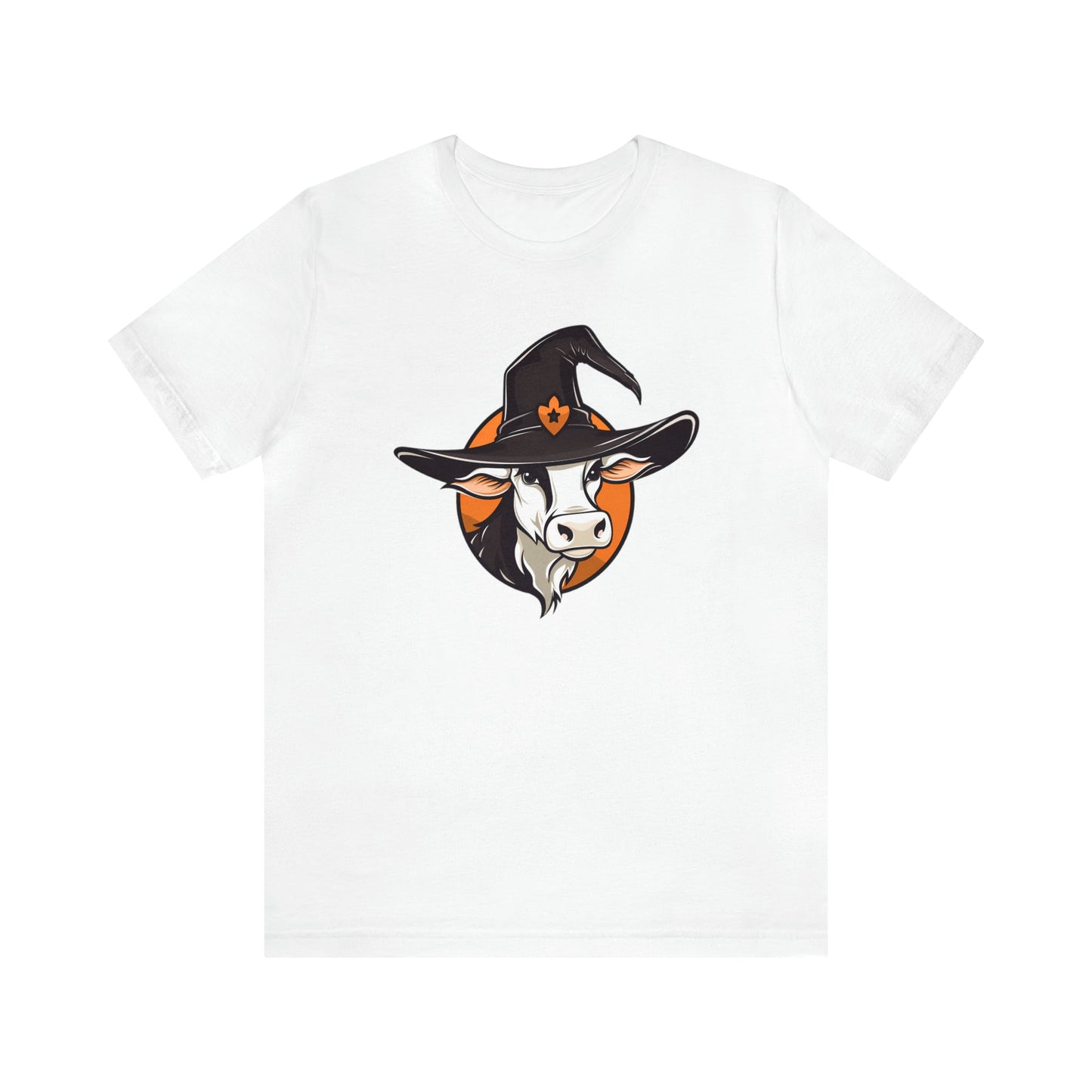 Halloween Cow In Witch Hat Tee ShirtT - ShirtVTZdesignsWhiteXSCottoncow lovercows