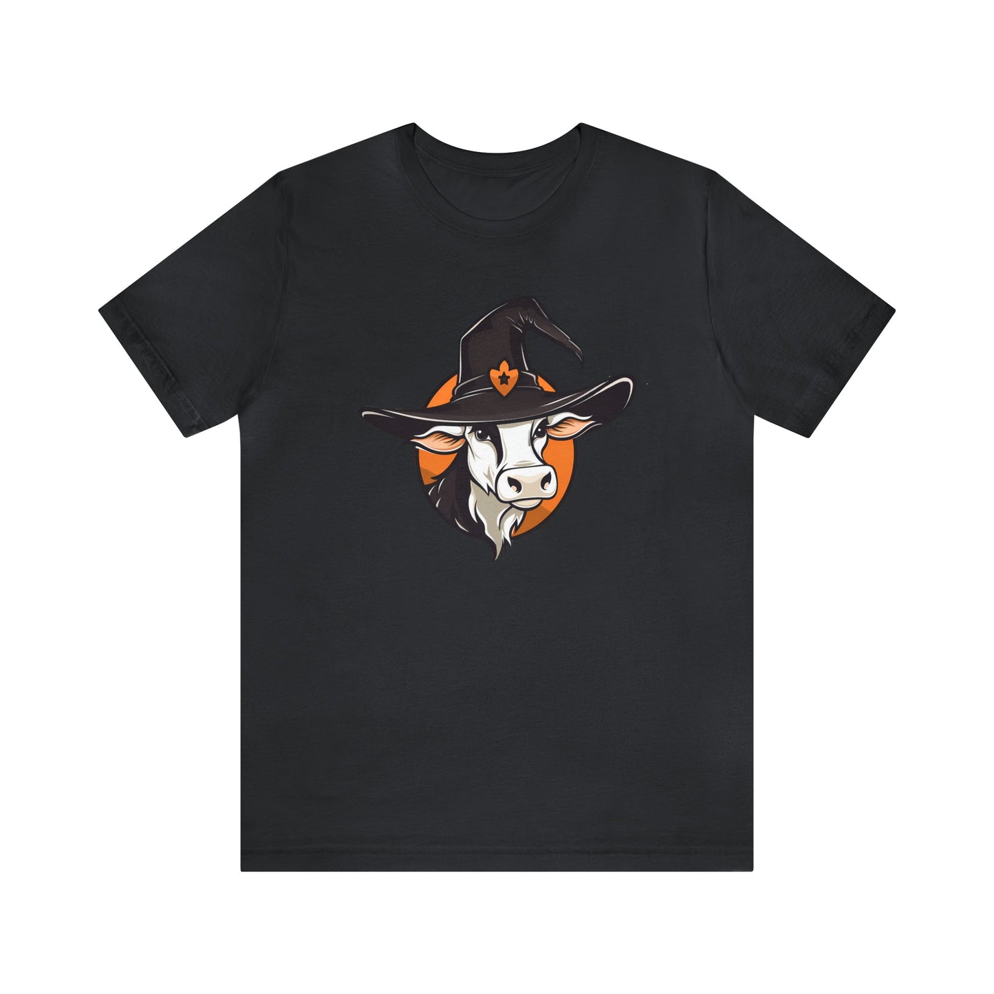 Halloween Cow In Witch Hat Tee ShirtT - ShirtVTZdesignsVintage BlackXSCottoncow lovercows