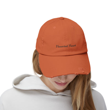 Haunted Heart Distressed HatHatsVTZdesignsBurnt OrangeOne sizeAccessoriesbaseball capbaseball hat