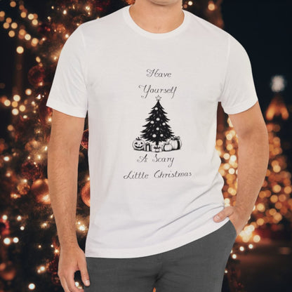 Have Yourself A Scary Little Christmas Short Sleeve Tee ShirtT - ShirtVTZdesignsVintage WhiteXSchristmasclothingCotton