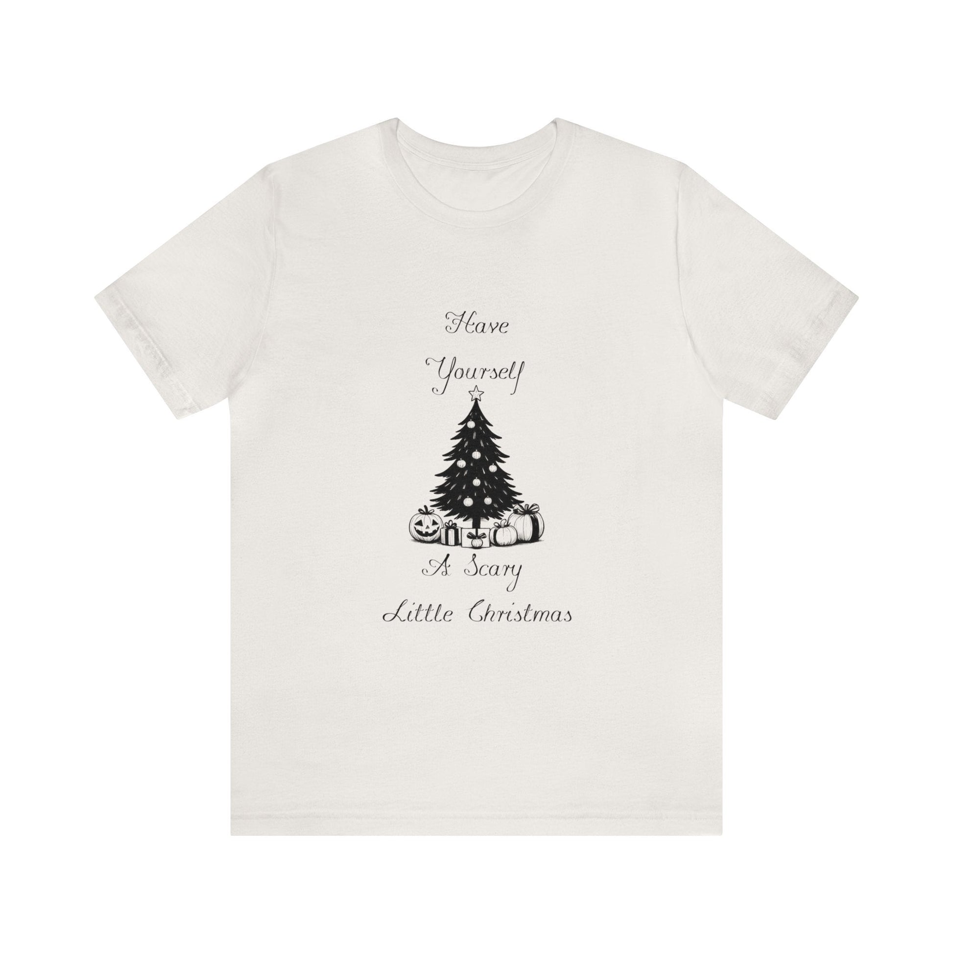 Have Yourself A Scary Little Christmas Short Sleeve Tee ShirtT - ShirtVTZdesignsVintage WhiteXSchristmasclothingCotton