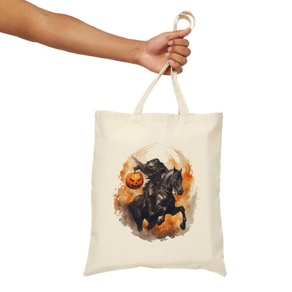 Headless Horseman Cotton Canvas Tote BagBagsVTZdesignsNatural15" x 16"AccessoriesBagsCotton