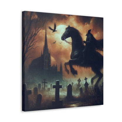 Headless Horseman In Graveyard Canvas Gallery WrapCanvasVTZdesigns20″ x 20″1.25"Art & Wall DecorCanvascemetery