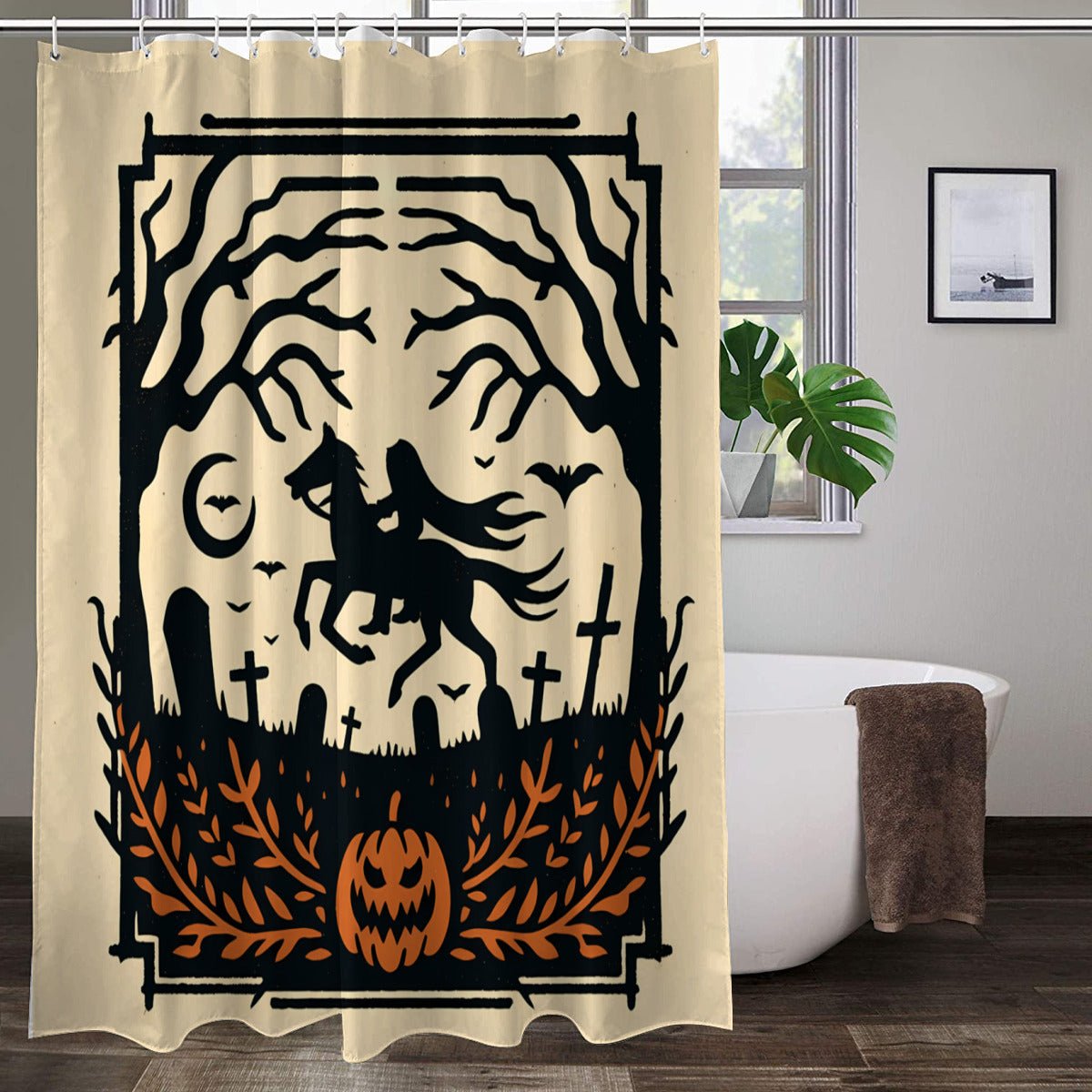 Headless Horseman Shower CurtainVTZdesignsWhiteOne size