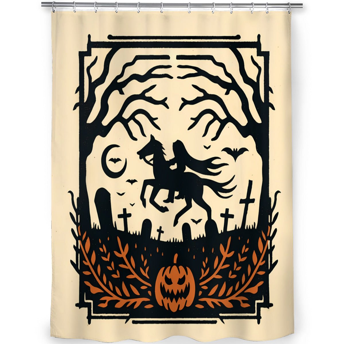 Headless Horseman Shower CurtainVTZdesignsWhiteOne size