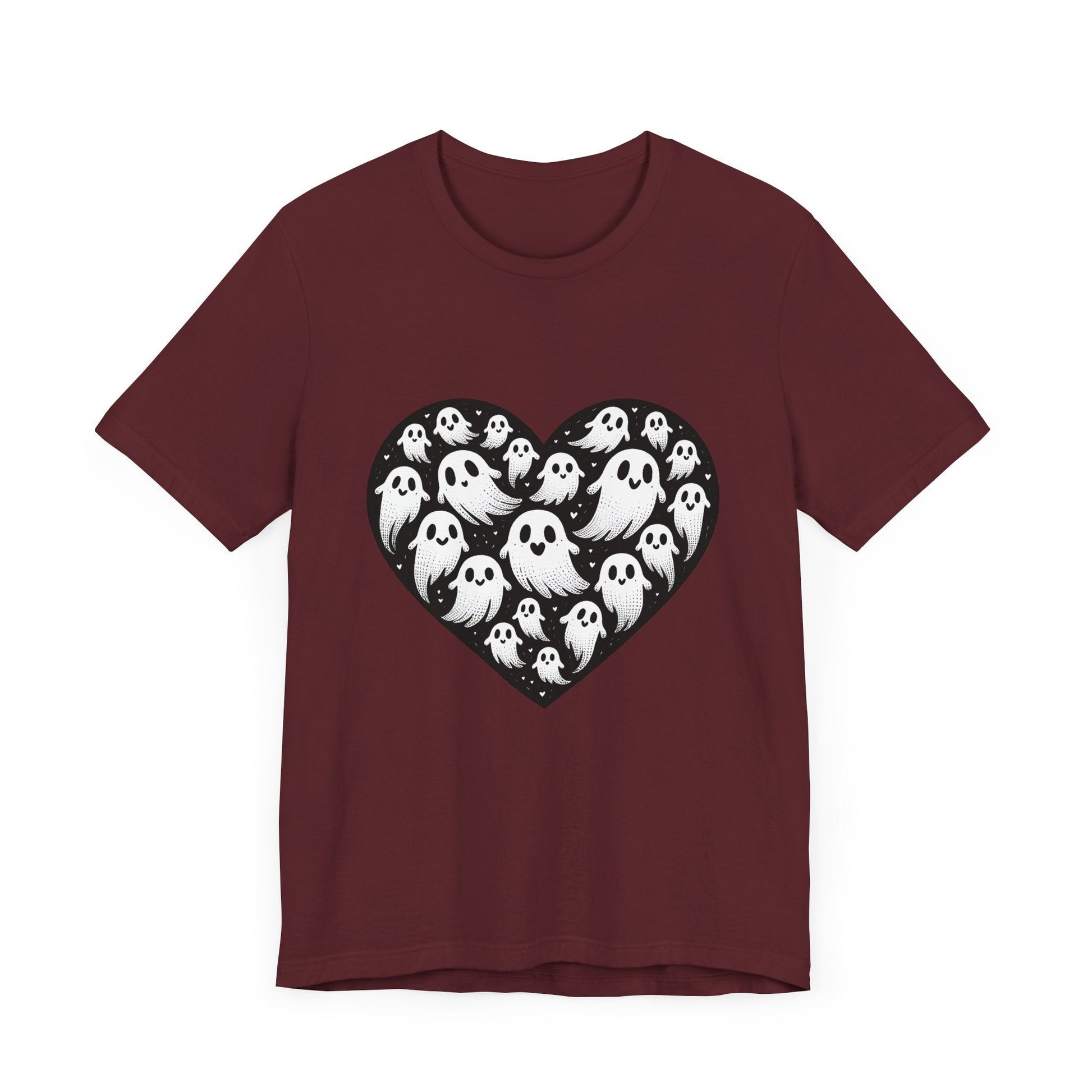 Heart Of Ghosts Tee ShirtT-ShirtVTZdesignsMaroonXSclothingCottonDTG