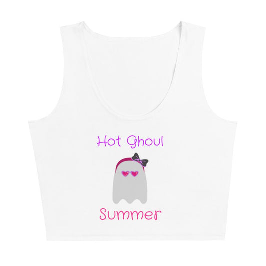 Hot Ghoul Summer Cute Ghost Crop TopVTZdesignsXSghosthalloweensummerween