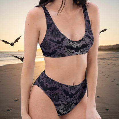 Baroque Bats High-waisted Bikini