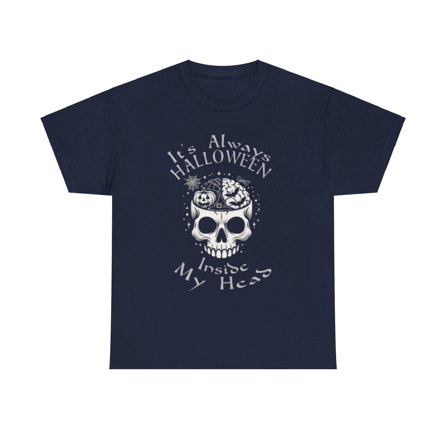 It's Always Halloween Inside My Head Tee ShirtT - ShirtVTZdesignsNavySbatsCrew neckDTG