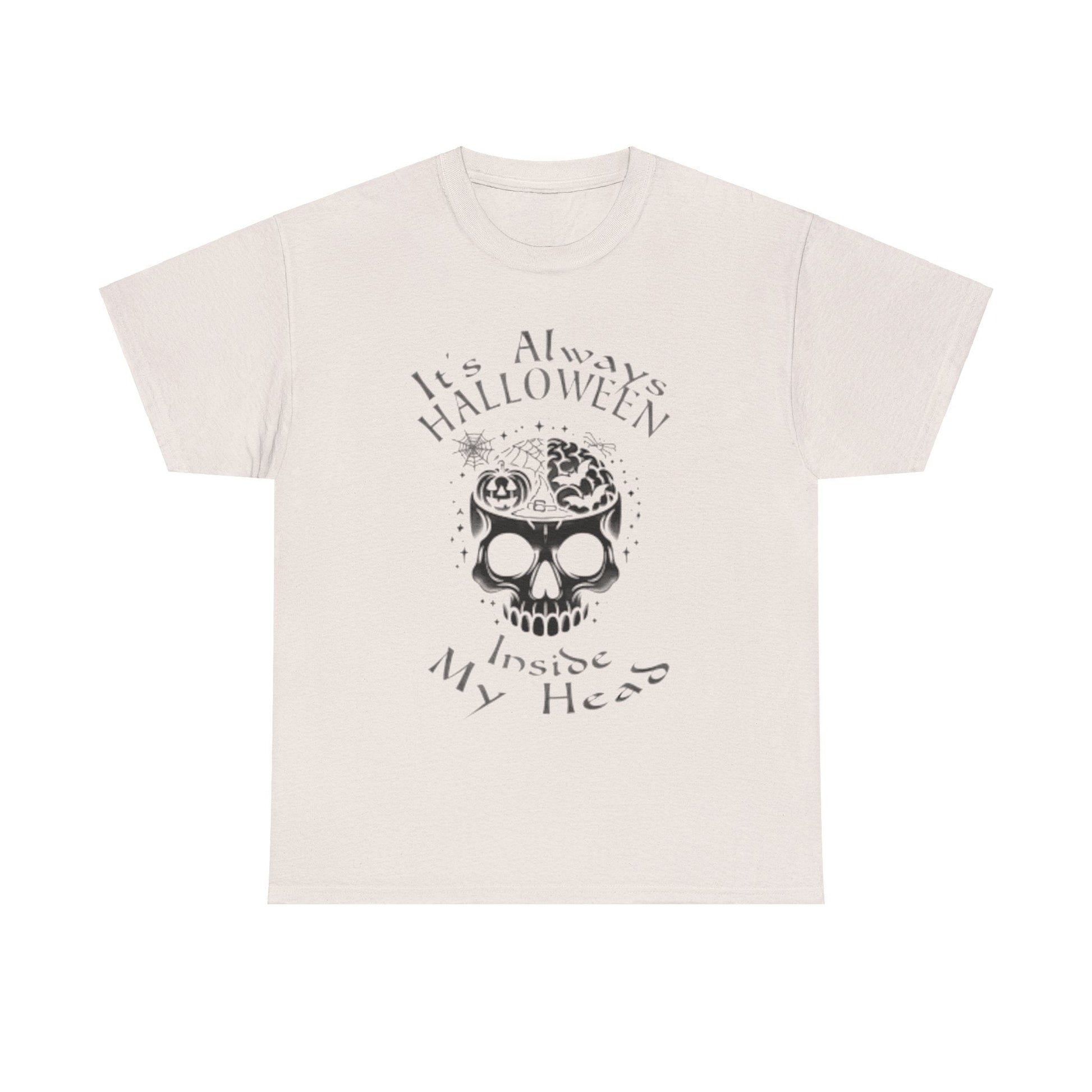 It's Always Halloween Inside My Head Tee ShirtT - ShirtVTZdesignsIce GreySbatsCrew neckDTG