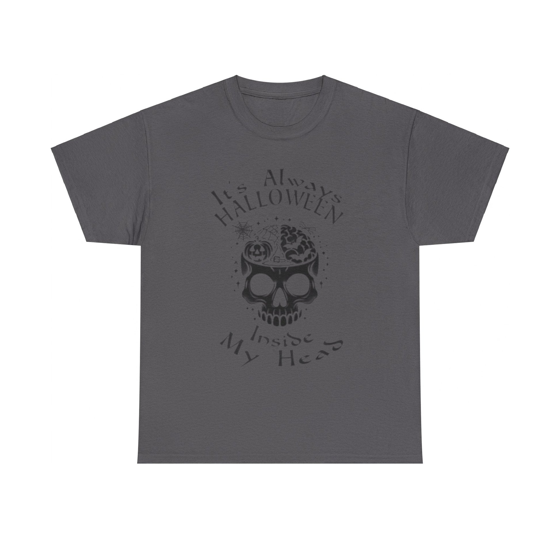 It's Always Halloween Inside My Head Tee ShirtT - ShirtVTZdesignsCharcoalSbatsCrew neckDTG