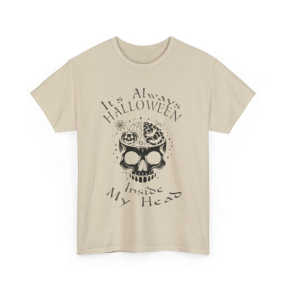 It's Always Halloween Inside My Head Tee ShirtT - ShirtVTZdesignsForest GreenSbatsCrew neckDTG
